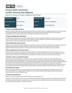 Metel Conflict Free Minerals Publication 2025